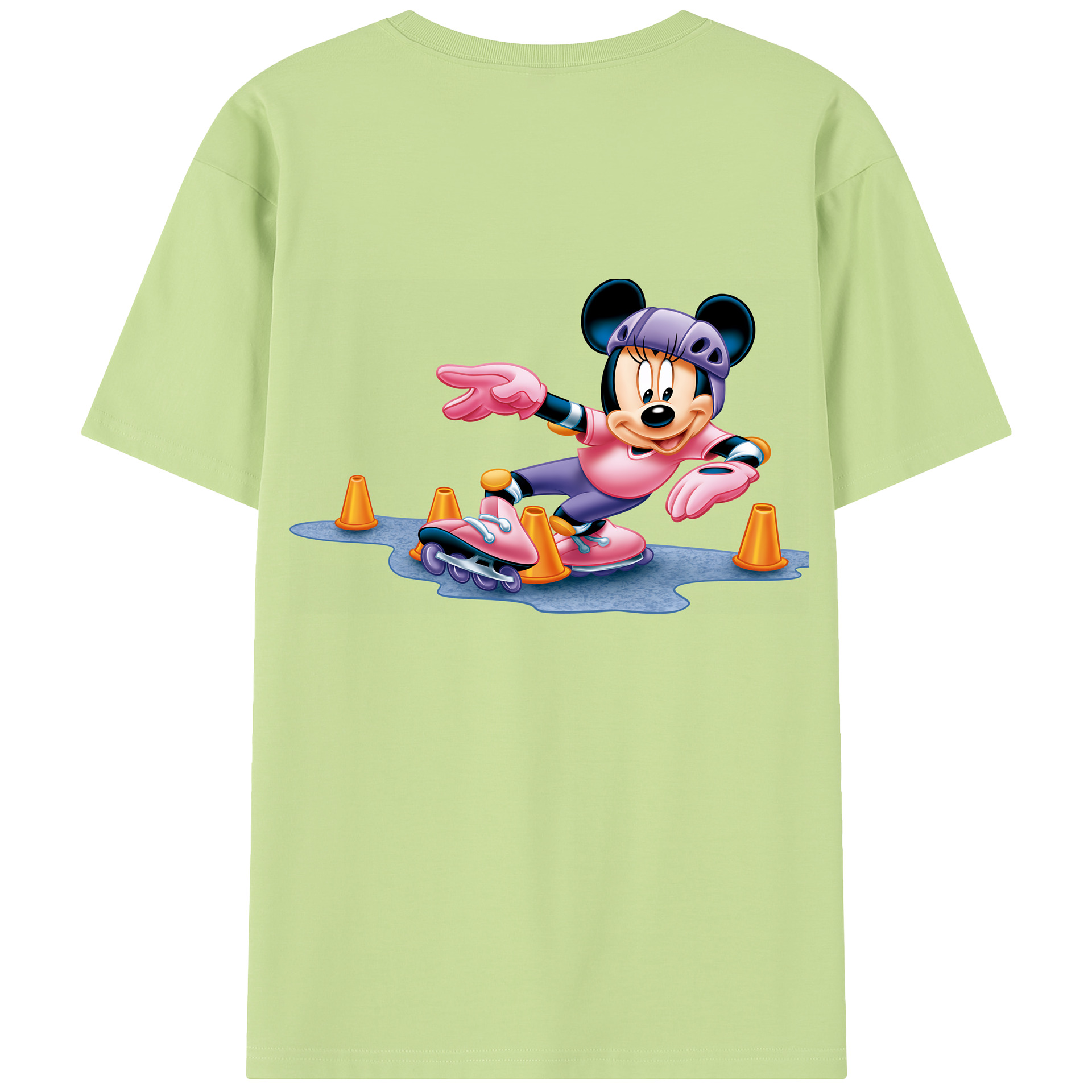 （画像用） ミッキーマウス Mickey Mouse 綿100％半袖Tシャツ（背面プリント）